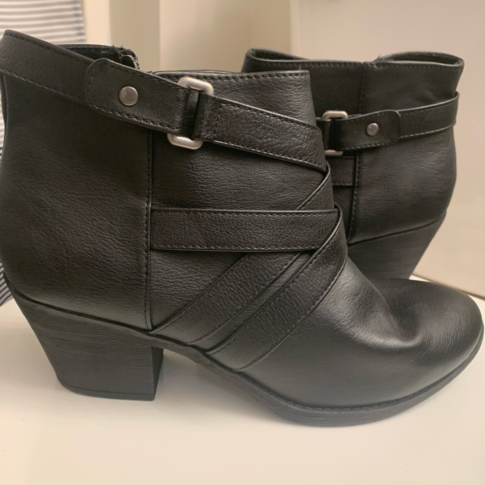 Black ankle boots